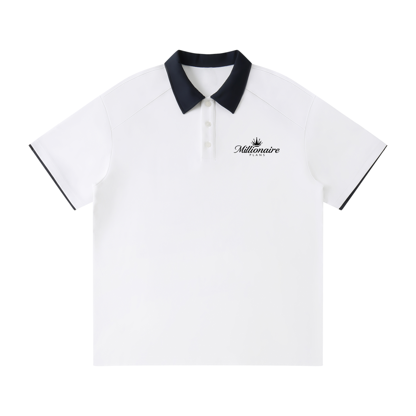 MP Contrast Collar Raglan Polo Shirt